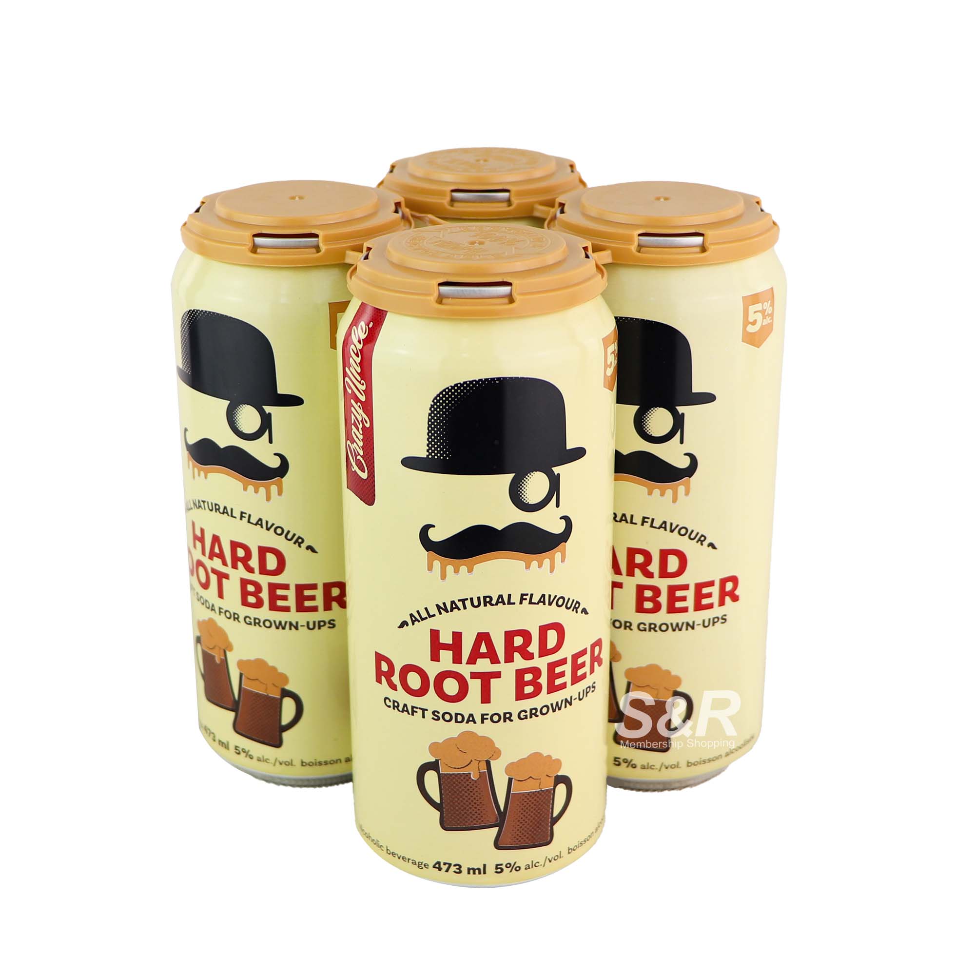 Crazy Uncle Hard Root Beer (473mL x 4pcs) Crazy Uncle Hard Root Beer (473mL x 4pcs)